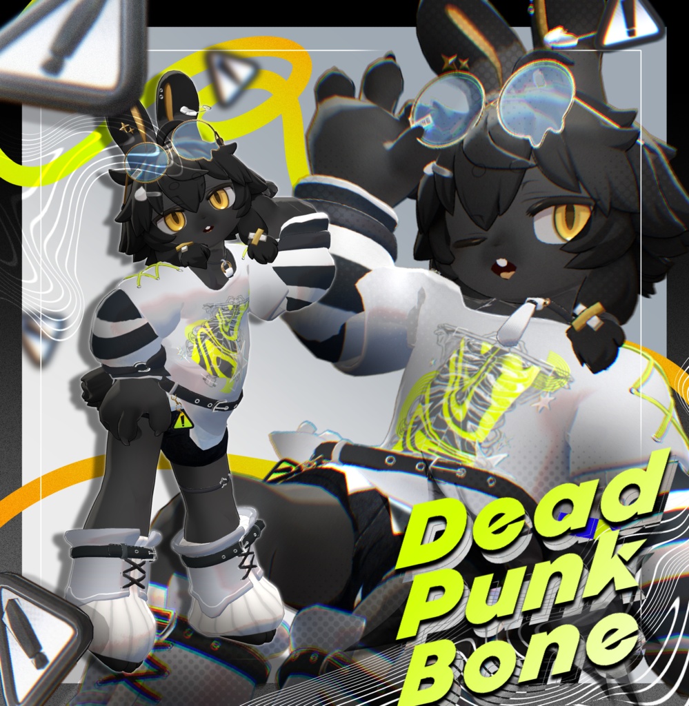 🎉発売記念SALE🎁【7アバター対応】☠️ Dead Punk Bone🦴🐾