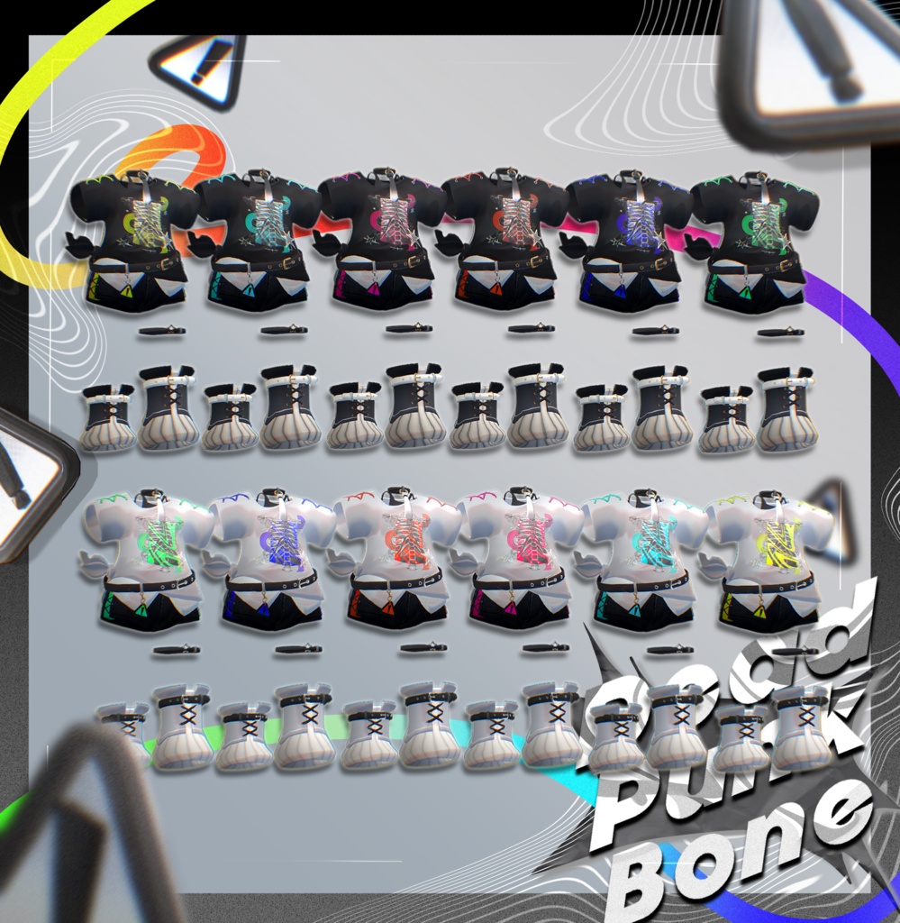 🎉発売記念SALE🎁【7アバター対応】☠️ Dead Punk Bone🦴🐾