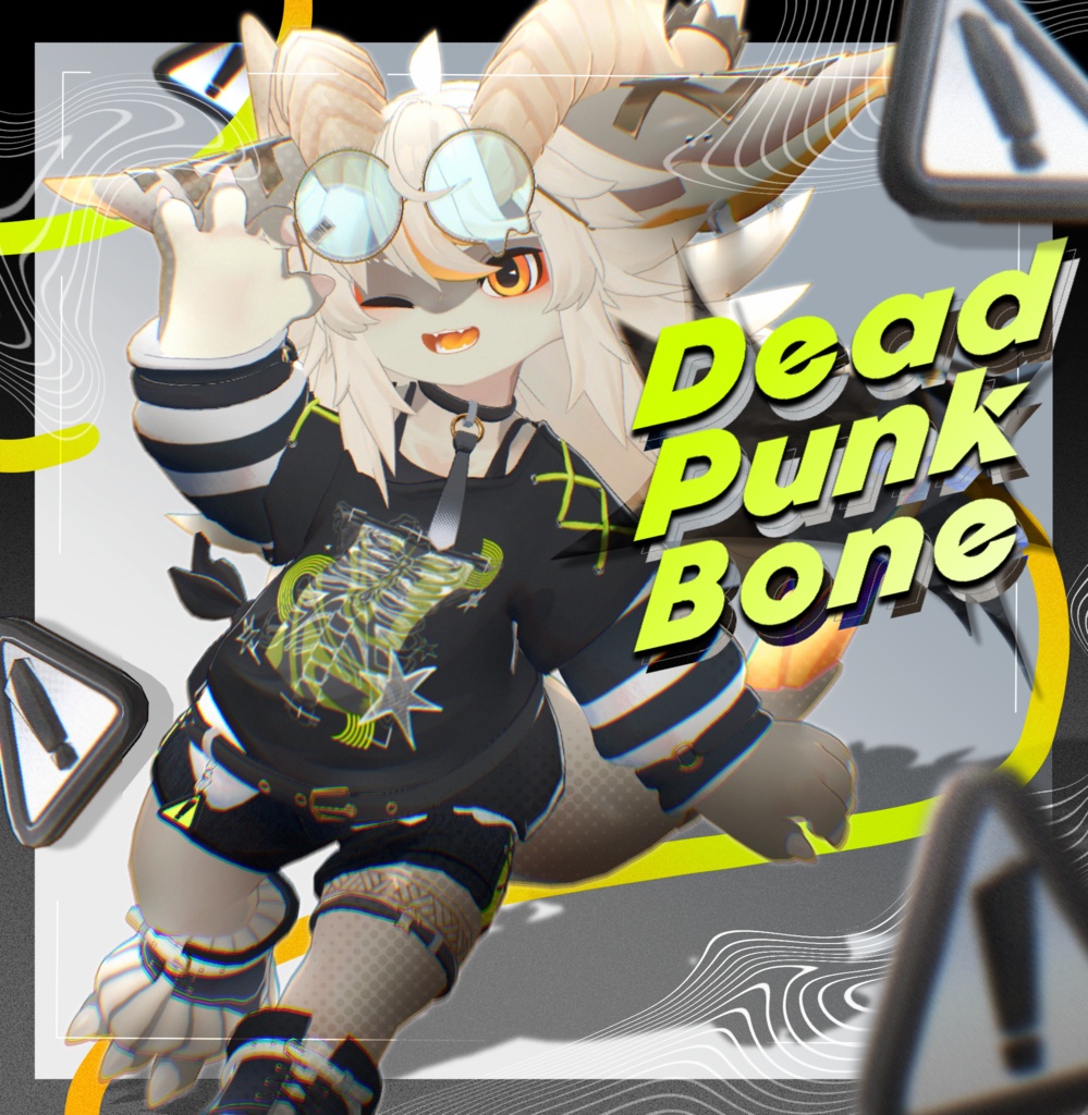 🎉発売記念SALE🎁【7アバター対応】☠️ Dead Punk Bone🦴🐾