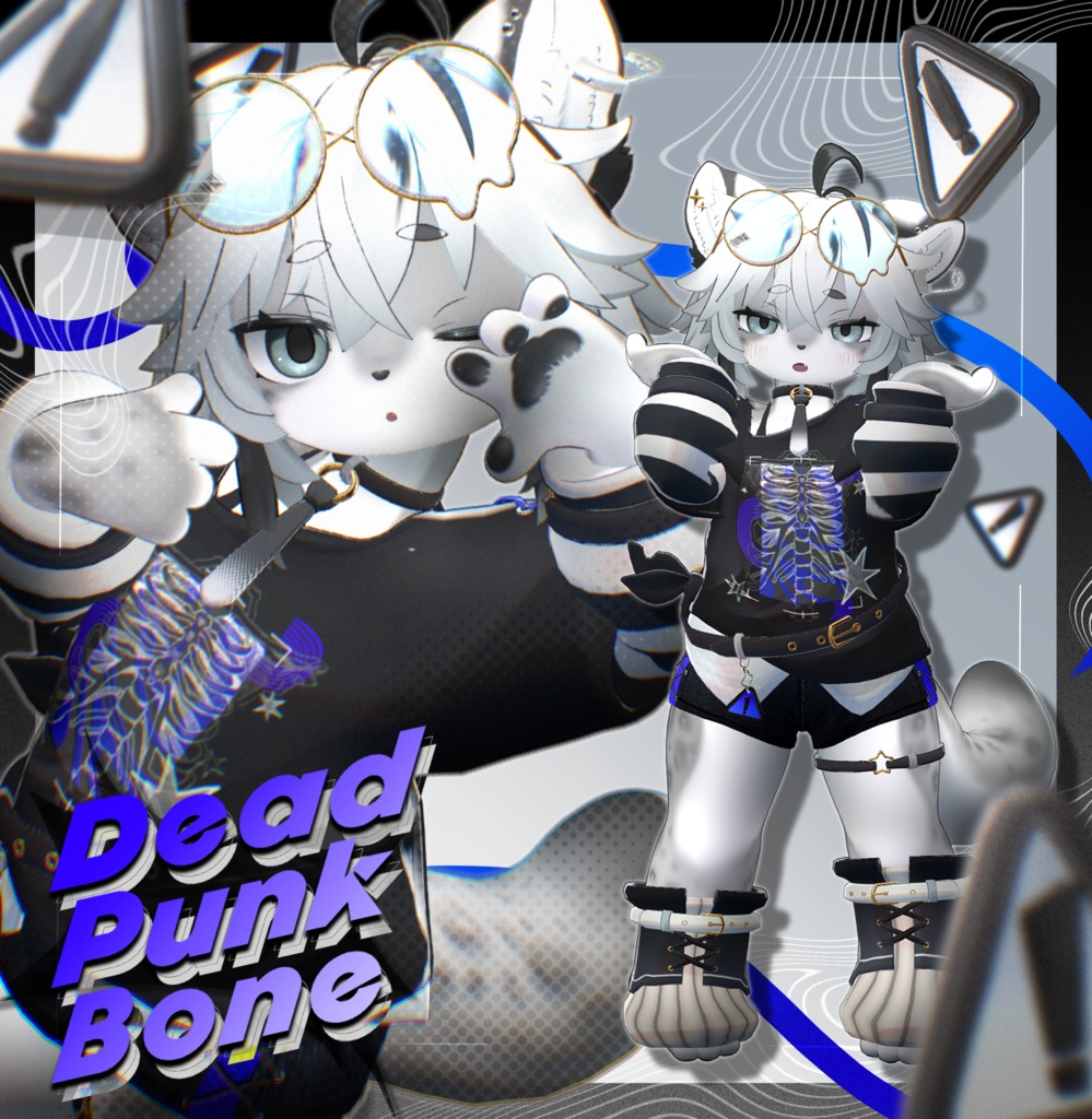 🎉発売記念SALE🎁【7アバター対応】☠️ Dead Punk Bone🦴🐾