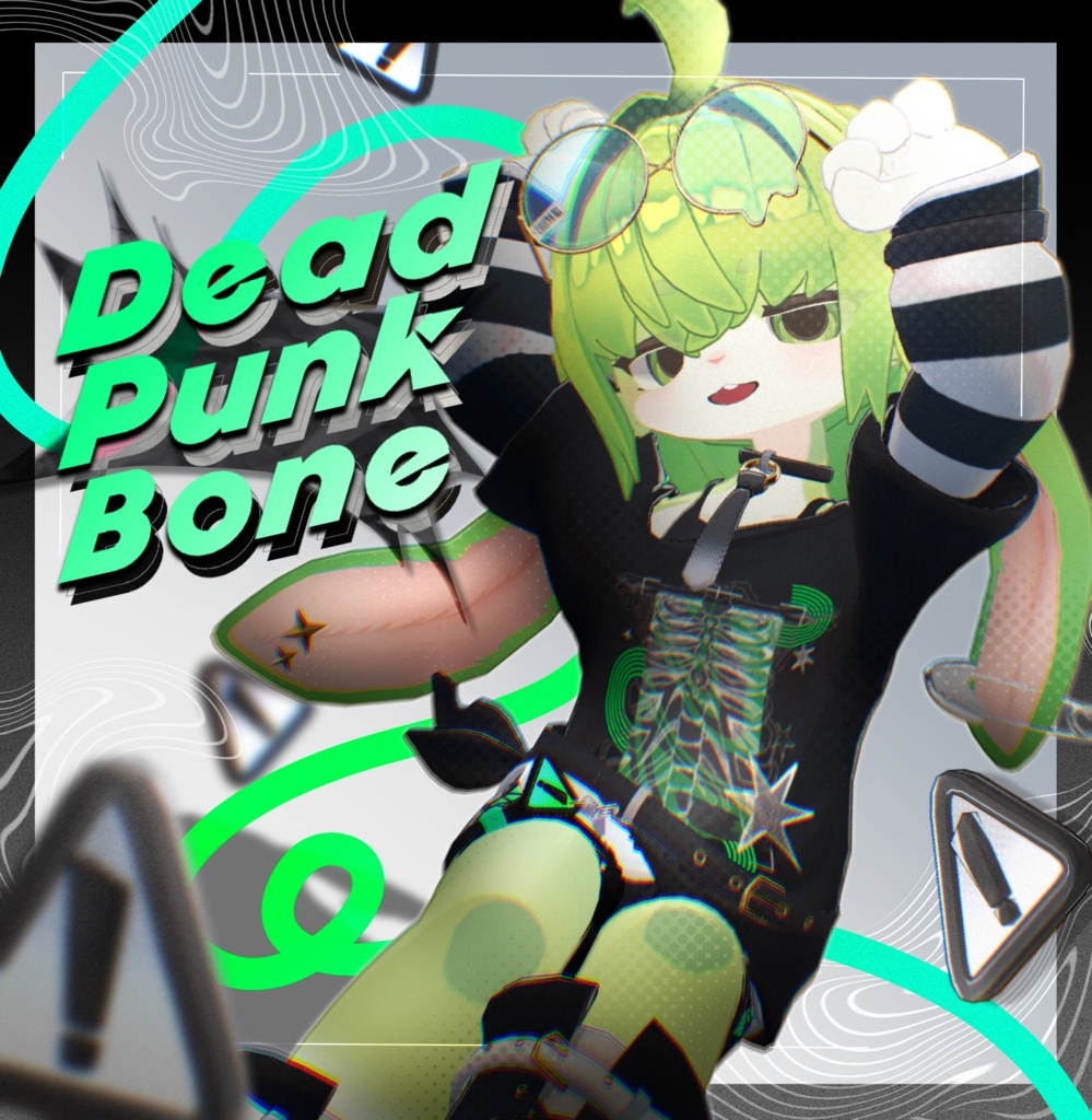 🎉発売記念SALE🎁【7アバター対応】☠️ Dead Punk Bone🦴🐾