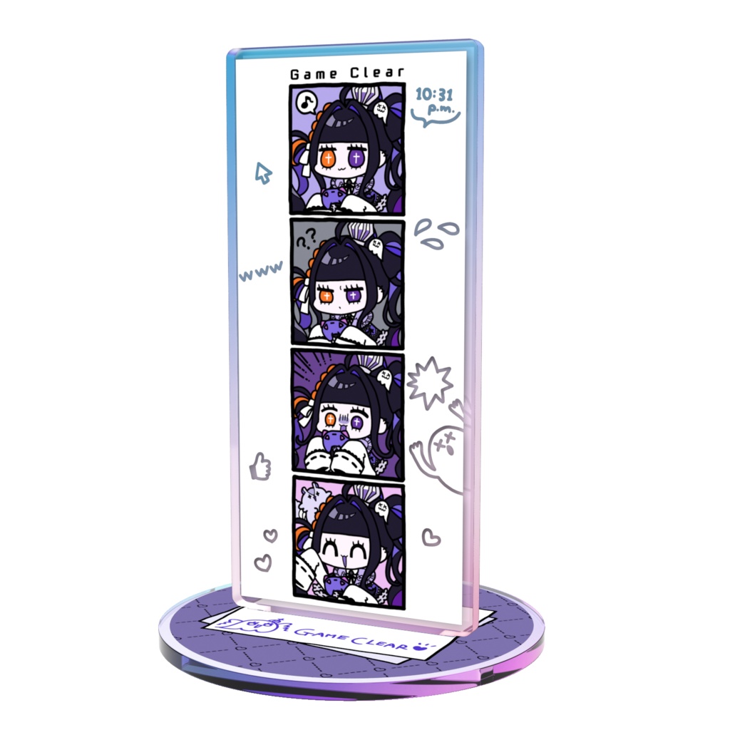 【デビュー2.5周年記念】オーロラアクスタ4コマ