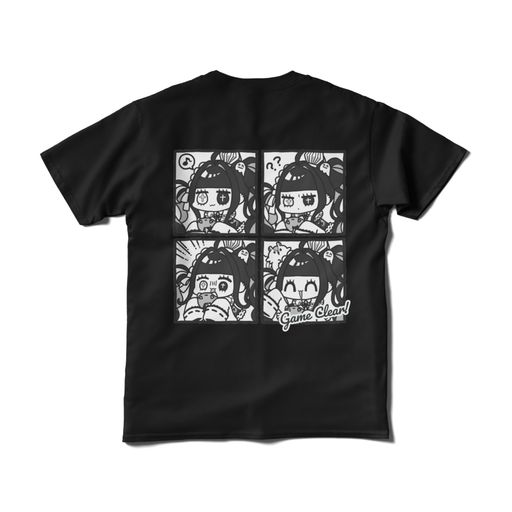 【デビュー2.5周年記念】Tシャツ(マンガ)‐黒