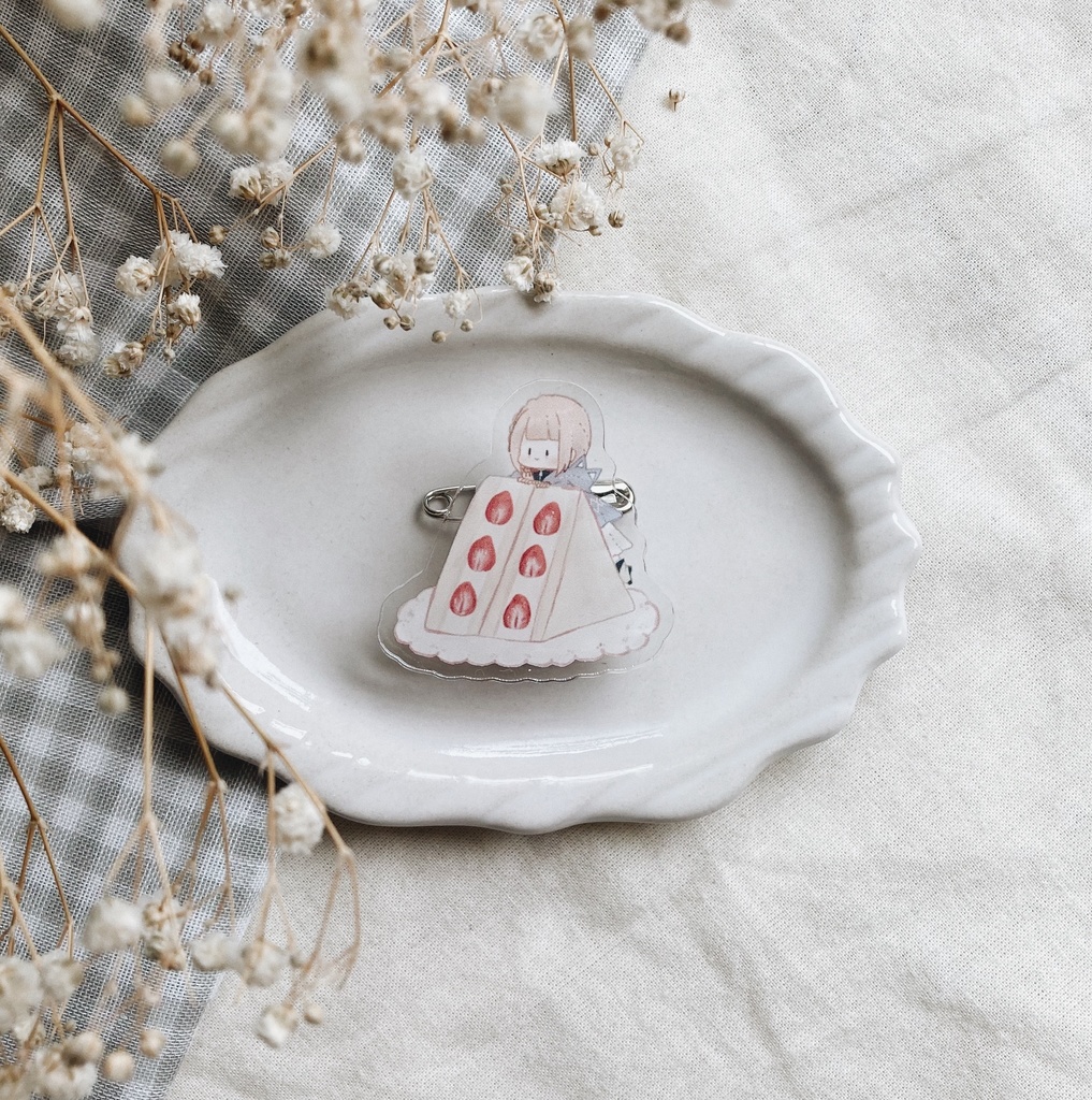 アクリルバッチ〔フルーツサンドver〕