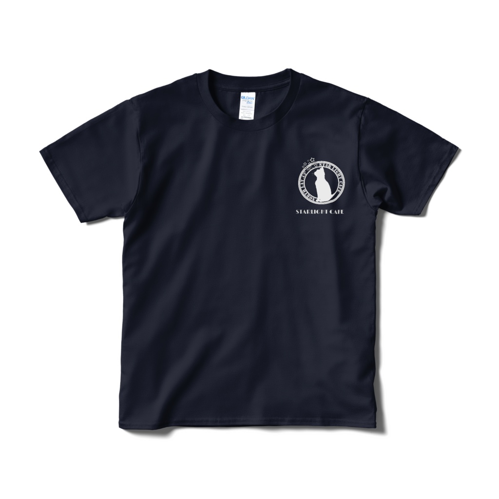 「STARLIGHT CAFE」 ORIGINAL Tシャツ（NAVY／薄紫IJプリント）