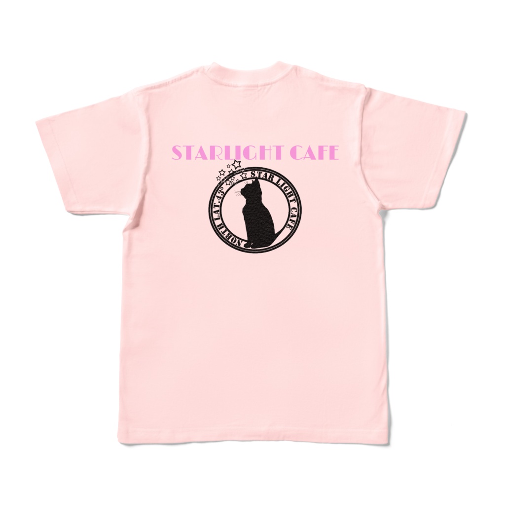 「STARLIGHT CAFE」 ORIGINAL カラーTシャツ(LIGHT PINK)