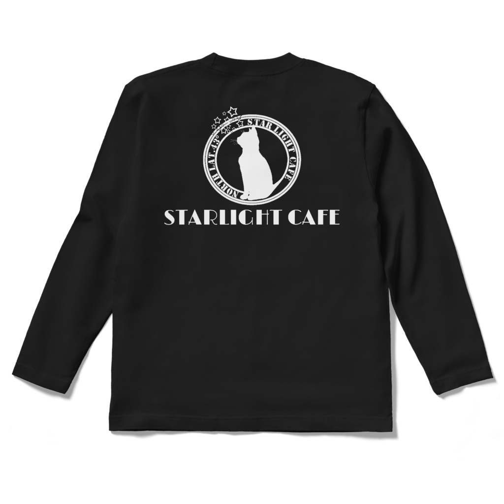 「STARLIGHT CAFE」 ORIGINAL ロングスリーブTシャツ(BLACK)