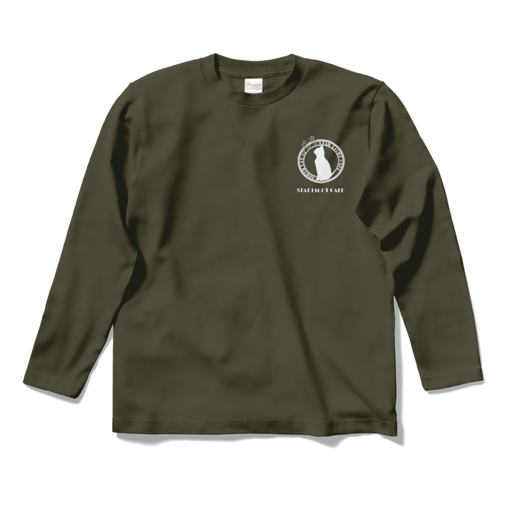 「STARLIGHT CAFE」 ORIGINAL ロングスリーブTシャツ（ARMY GREEN）