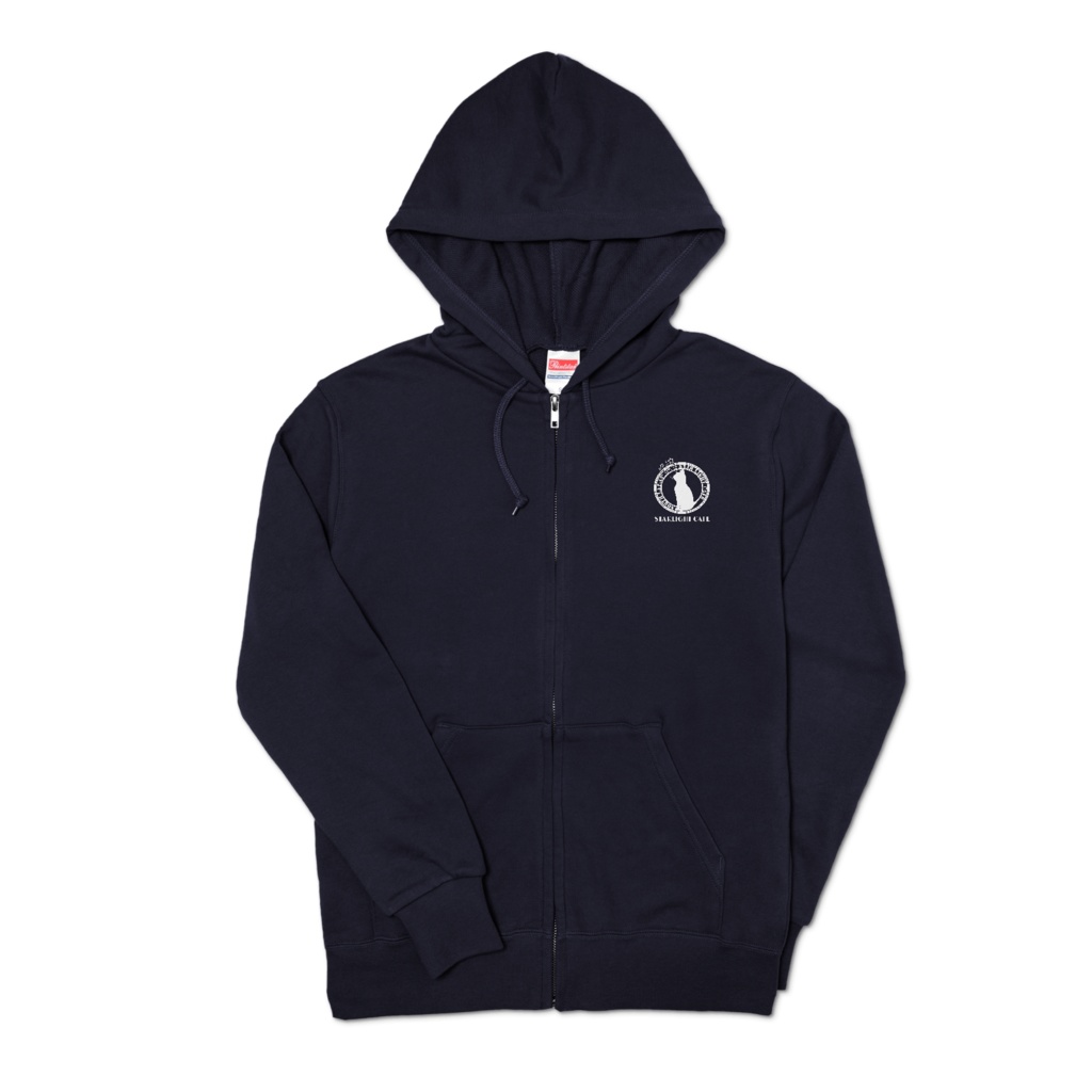 「STARLIGHT CAFE」 ORIGINAL ジップパーカー(NAVY)