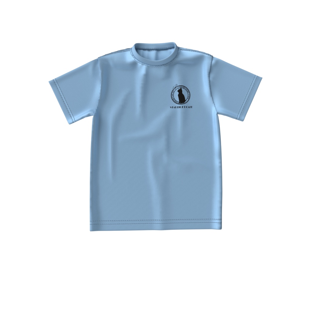 「STARLIGHT CAFE」 ORIGINAL ビッグシルエットTシャツ(ACID BLUE)