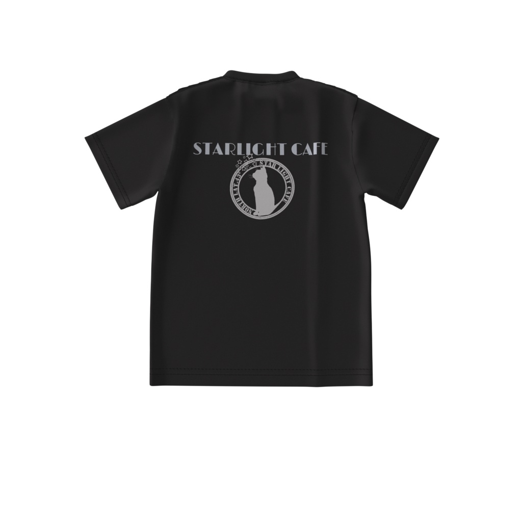 「STARLIGHT CAFE」 ORIGINAL ビッグシルエットTシャツ(BLACK)