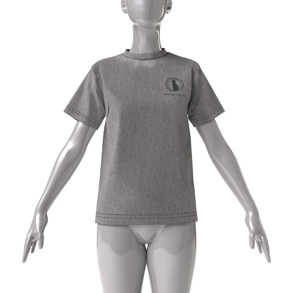 「STARLIGHT CAFE」 ORIGINAL ビッグシルエットTシャツ(MIX GRAY)