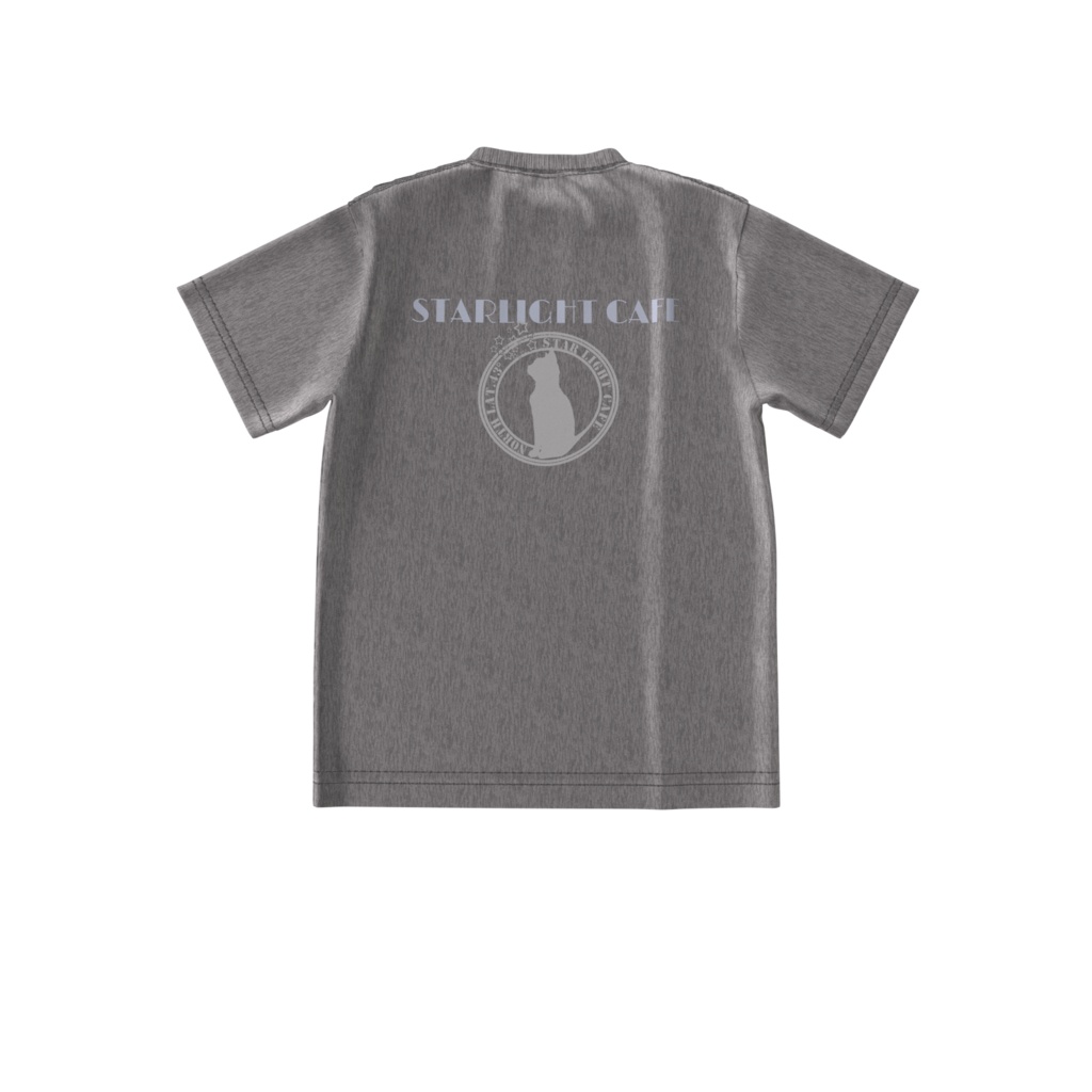 「STARLIGHT CAFE」 ORIGINAL ビッグシルエットTシャツ(MIX GRAY)