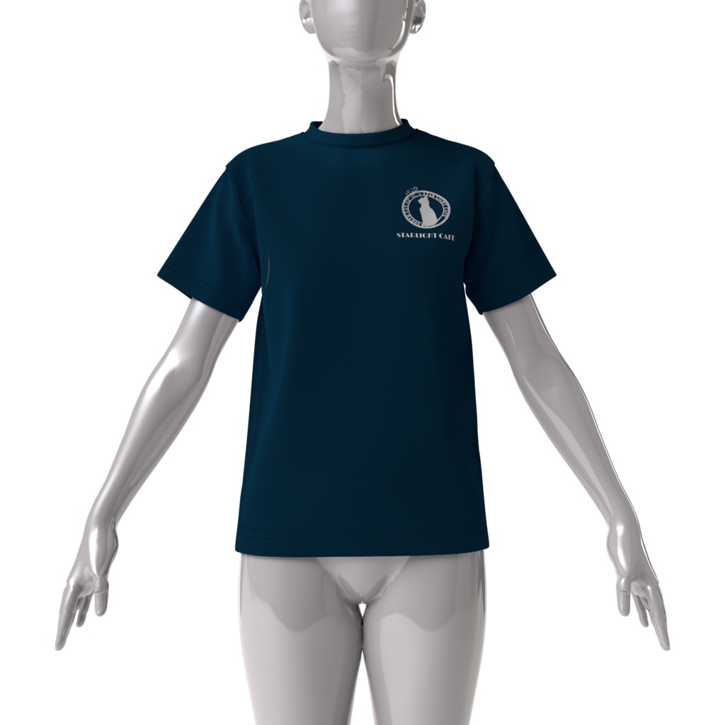「STARLIGHT CAFE」 ORIGINAL ビッグシルエットTシャツ(NAVY)