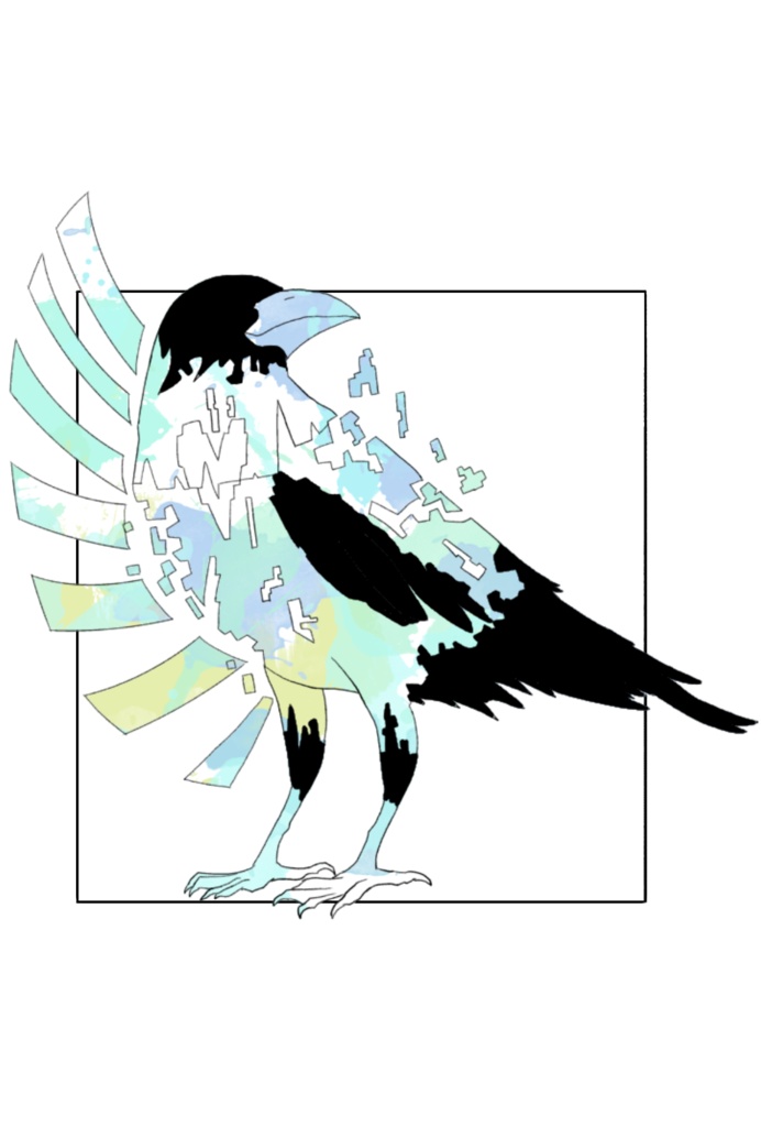 Mysterious Crow 〜MarbleSplatter〜 長袖ver