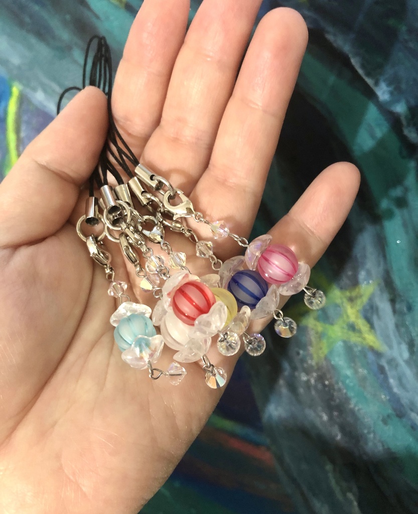 🌟星の海のランタン💎ジッパーチャーム/バッグチャーム/ストラップ・ボールチェーン付