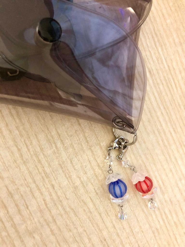 🌟星の海のランタン💎ジッパーチャーム/バッグチャーム/ストラップ・ボールチェーン付