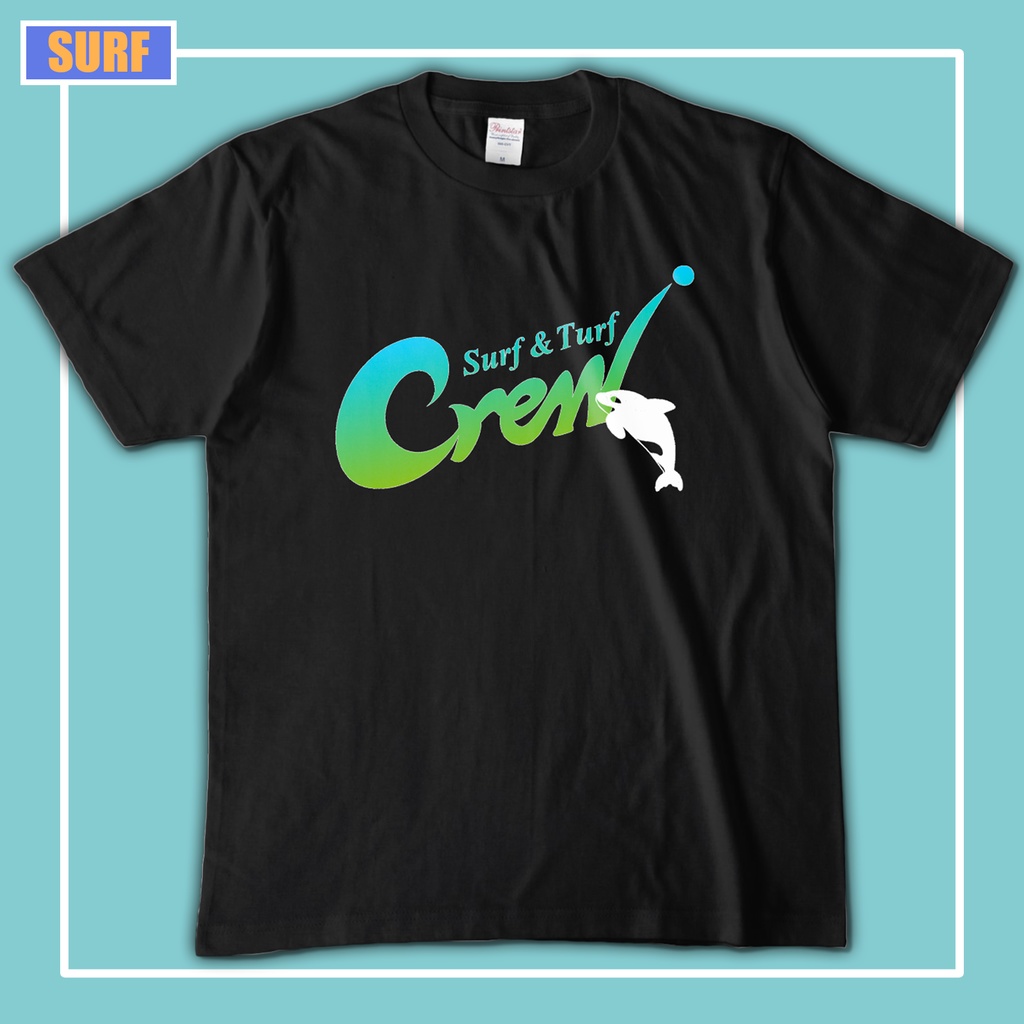Tシャツ［CREW-logo］SURF