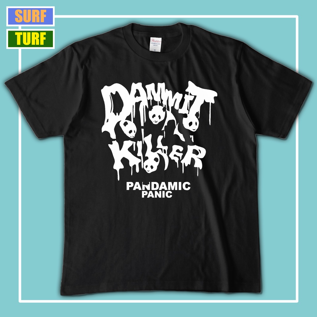 Tシャツ［PANDAMIC PANIC］ブラック
