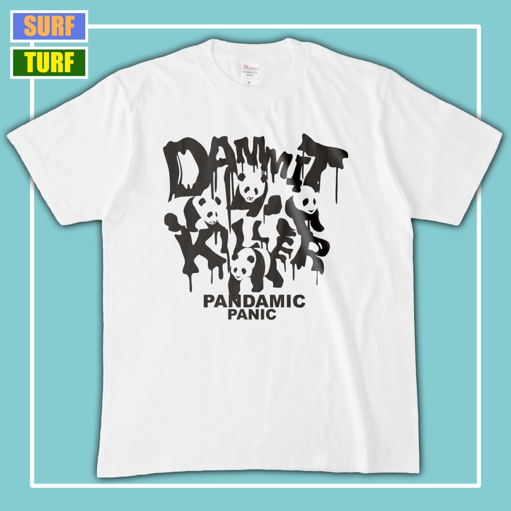 Tシャツ［PANDAMIC PANIC］ホワイト