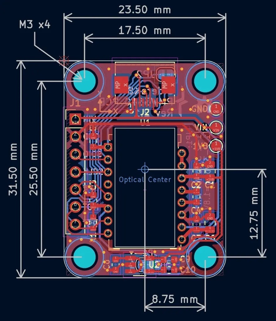 PMW3610 ブレークアウト基板 センサー レンズセット 自作キーボード用