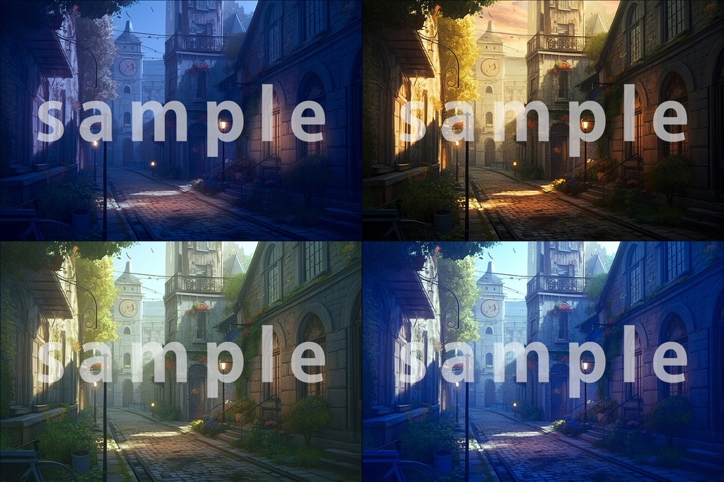 時間差背景素材集【ファンタジー編】Aシリーズ基本パック
