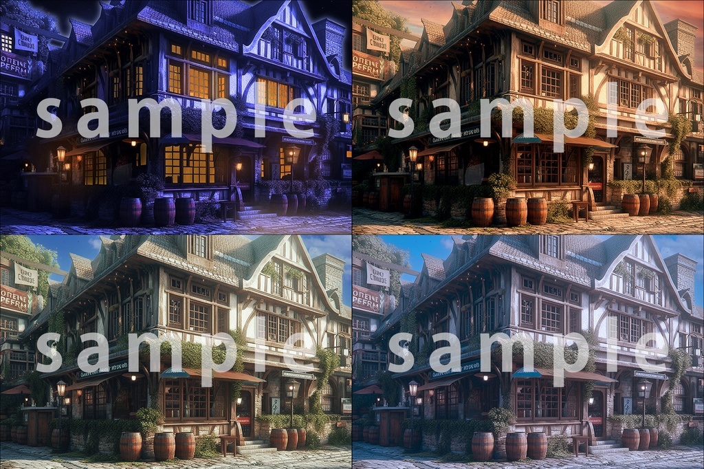 時間差背景素材集【ファンタジー編】Aシリーズ基本パック