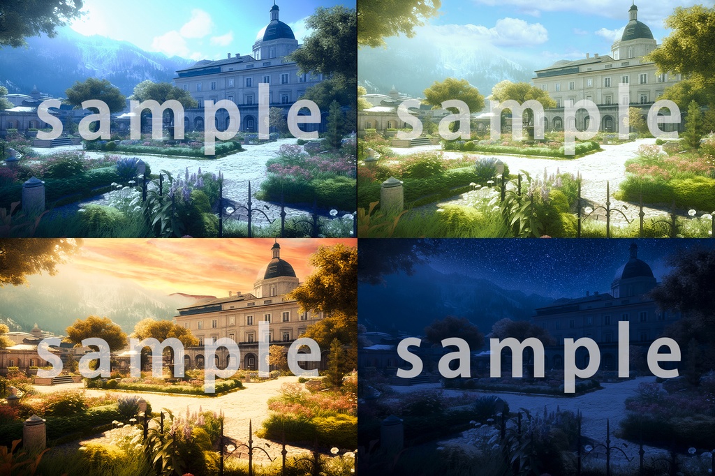 時間差背景素材集【ファンタジー編】 Bシリーズ城パック