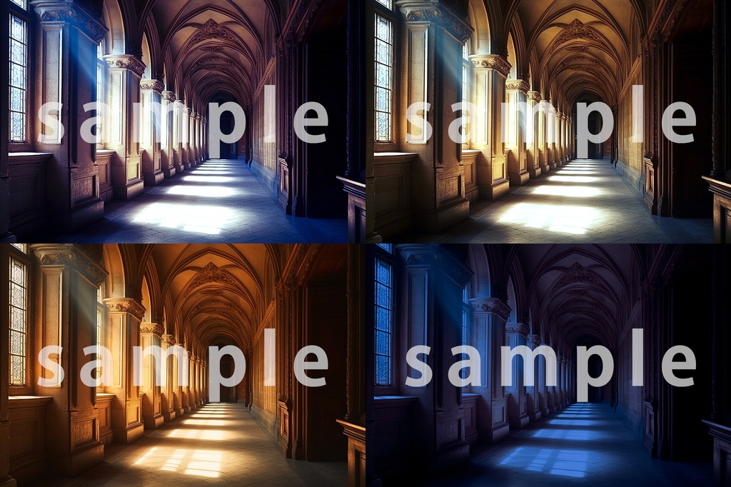 時間差背景素材集【ファンタジー編】 Bシリーズ城パック