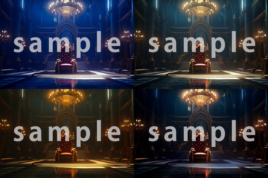 時間差背景素材集【ファンタジー編】 Bシリーズ城パック