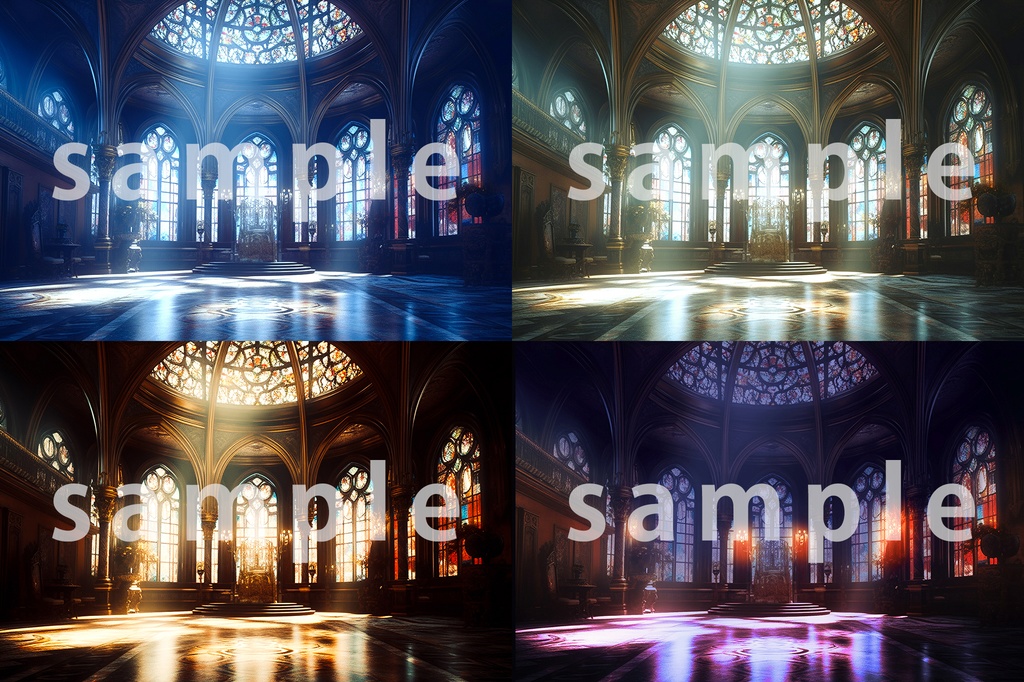 時間差背景素材集【ファンタジー編】 Bシリーズ城パック