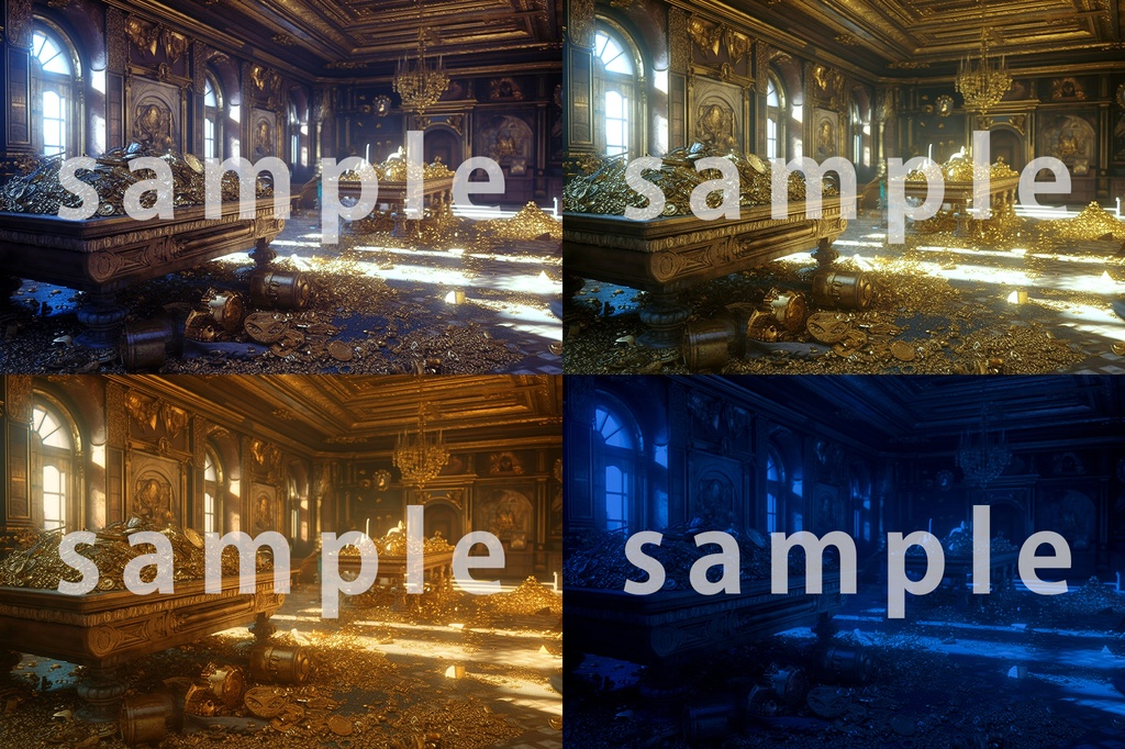 時間差背景素材集【ファンタジー編】 Bシリーズ城パック