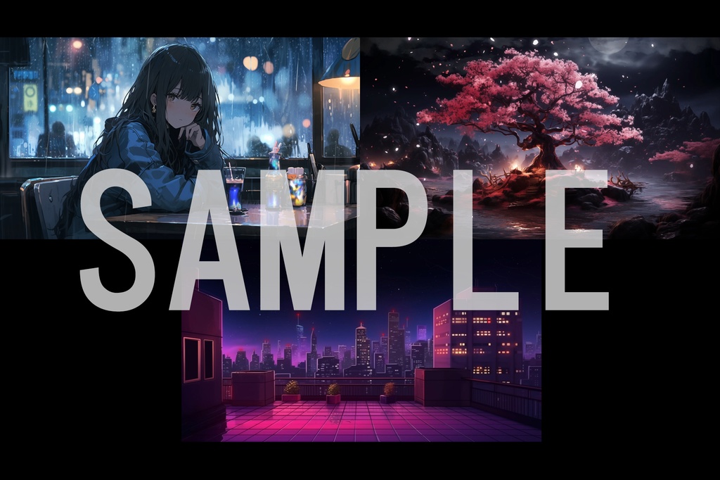 【ちょこっと動く背景動画11個パック①】