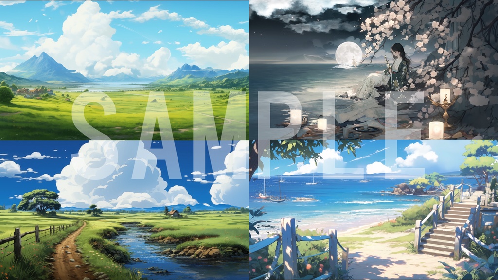 ちょこっと動く背景動画11個パック②