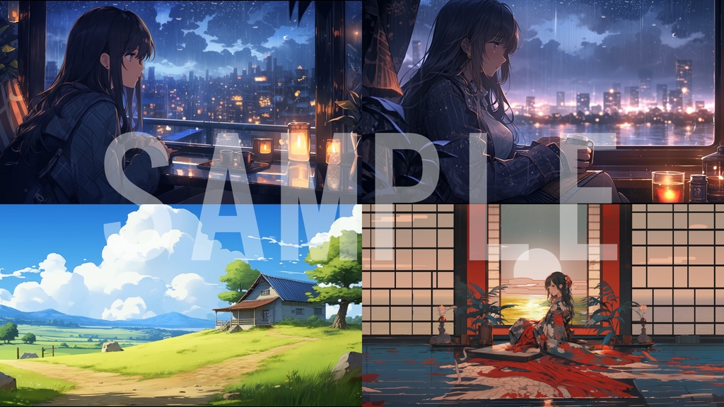 ちょこっと動く背景動画11個パック③