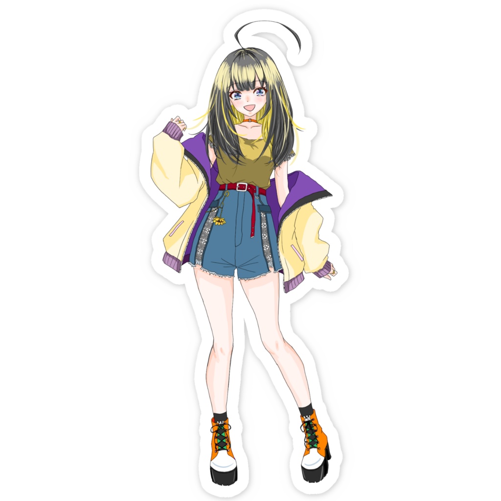 【スマホステッカー】花咲ひまり_通常立ち絵