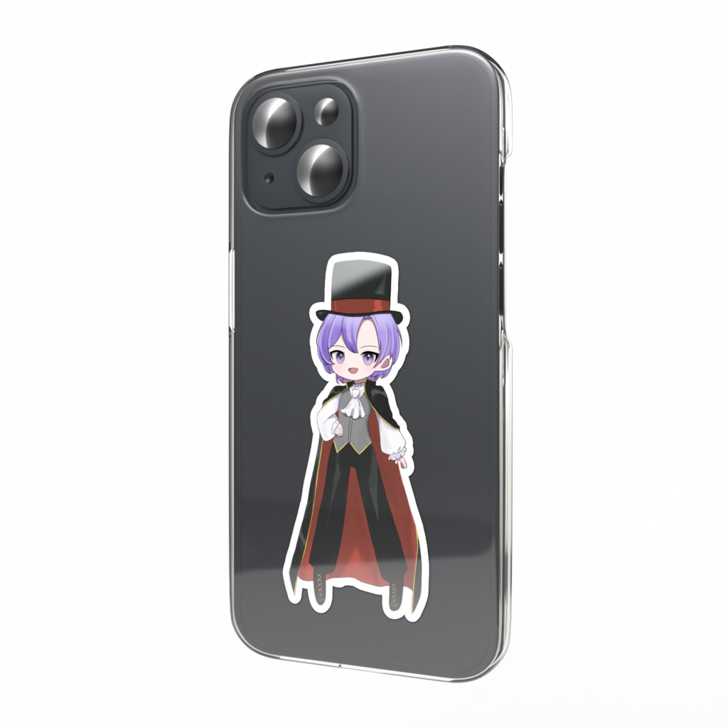 【スマホステッカー】バレンタイン_シルクハット