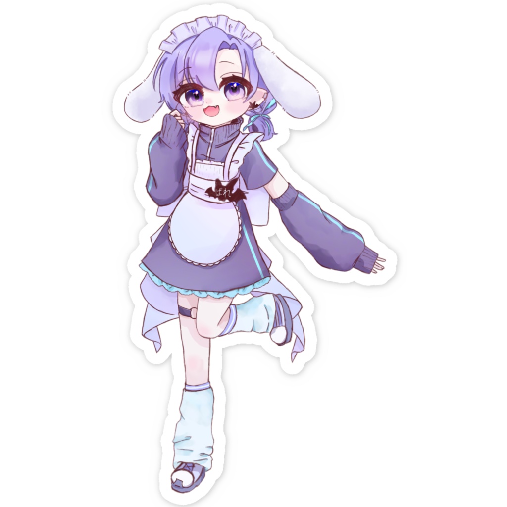 【スマホステッカー】バレンタイン_男の娘メイド