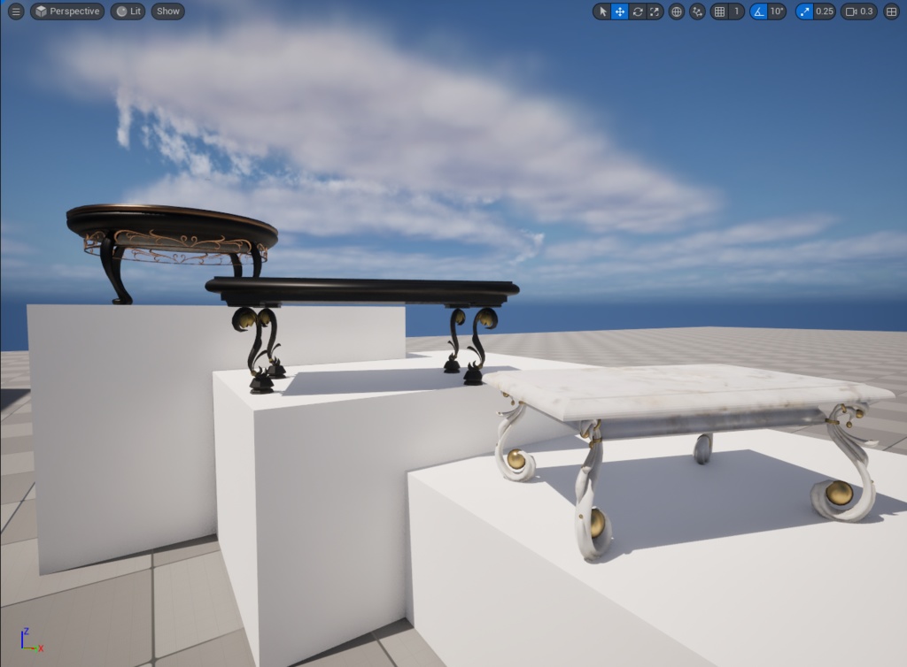 ローテーブル/コーヒーテーブル3点 (coffee tables)