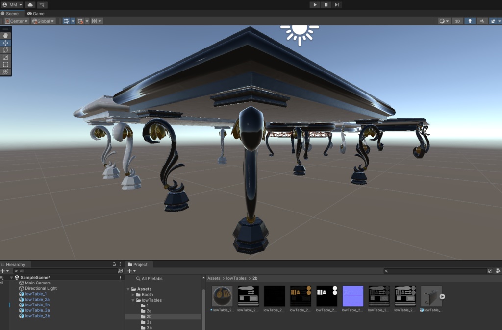 ローテーブル/コーヒーテーブル3点 (coffee tables)