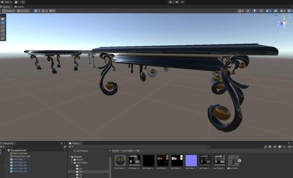 ローテーブル/コーヒーテーブル3点 (coffee tables)