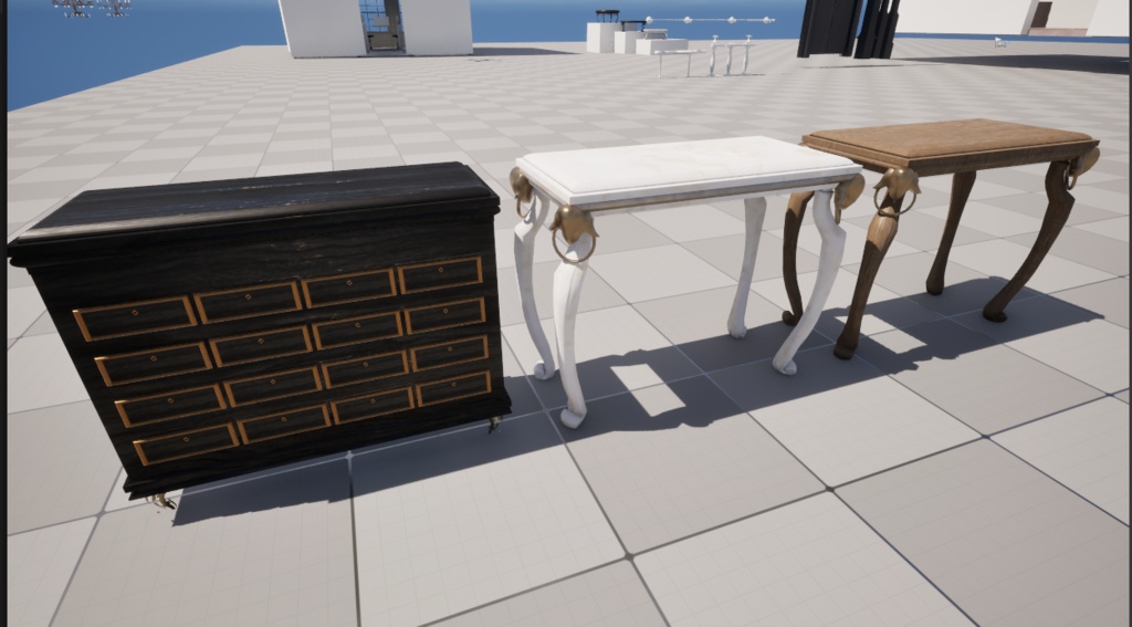 キャビネット+コンソールテーブル / Cabinet and Console table