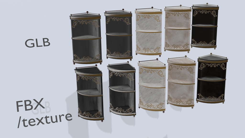 コーナーキャビネットと本/Corner Cabinet and Book