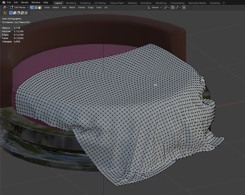 円形ベッド(+ブランケット) / Circular bed(+blanket)