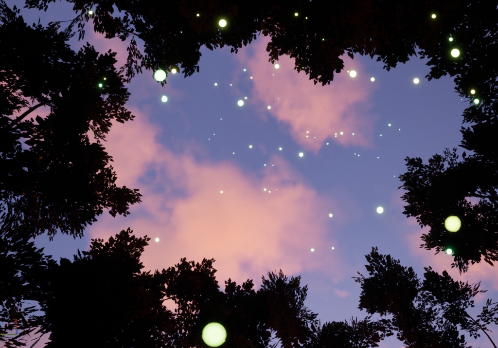 お試し動画素材：Particle Gardens No.01+02