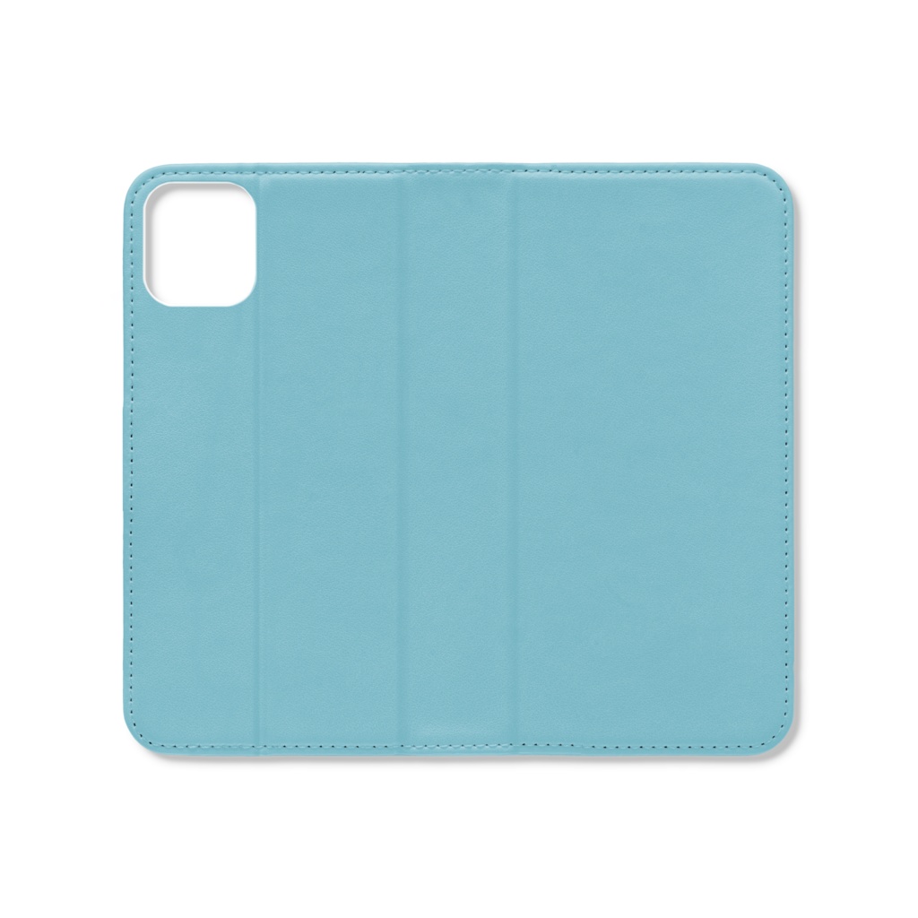 iPhone11用 スマホケース 青緑