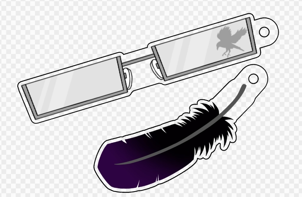 スネ6♀アクリルキーホルダー匂わせver