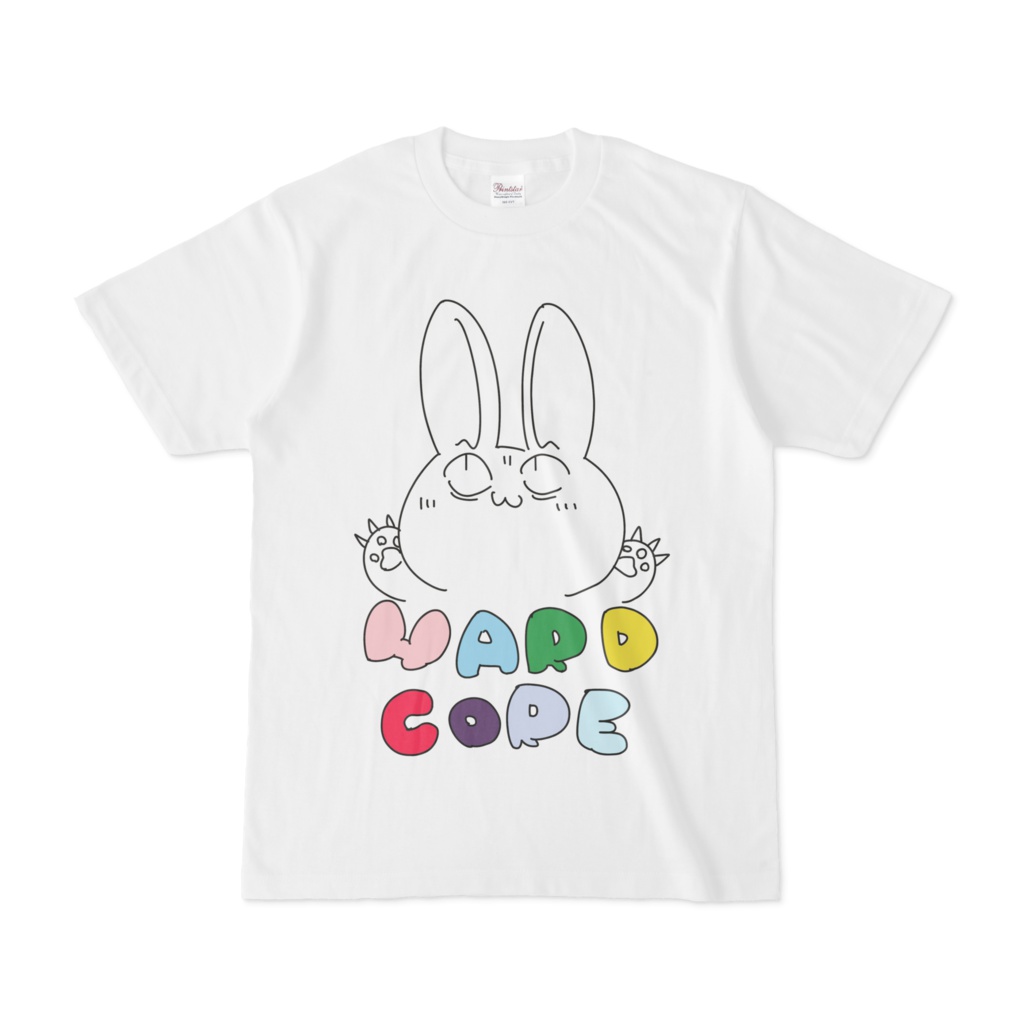 うさぎTシャツ 「HARD CORE」