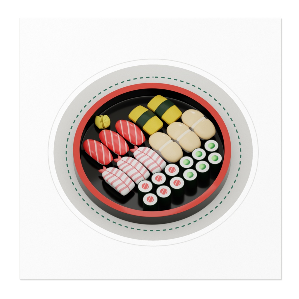 寿司桶ステッカー