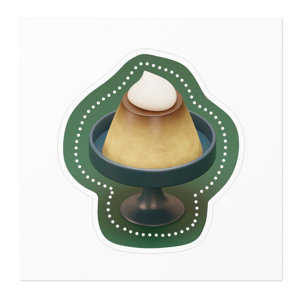 ぷりんステッカー